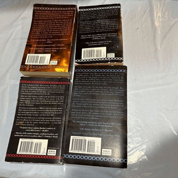 4 Books Jim Butcher Codex of Alera Books 2 3 4 6 Academ's Cursor Captain First - Picture 3 of 5